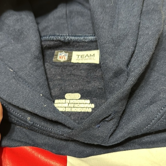 New England patriots nfl football hoodie men’s large navy blue Tom Brady - Picture 5 of 6